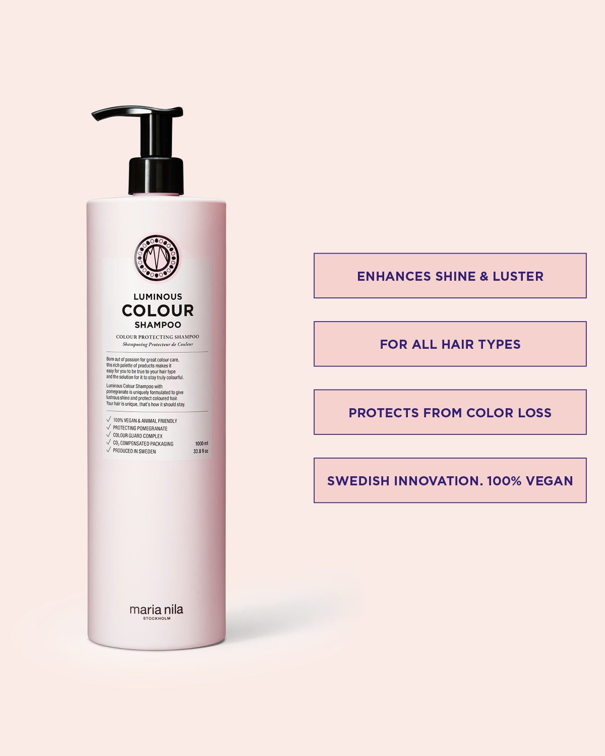 Luminous colour shampoo for colored hair