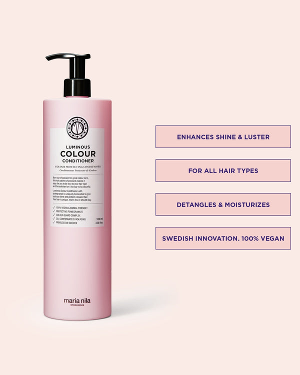 Luminous colour conditioner for colored hair