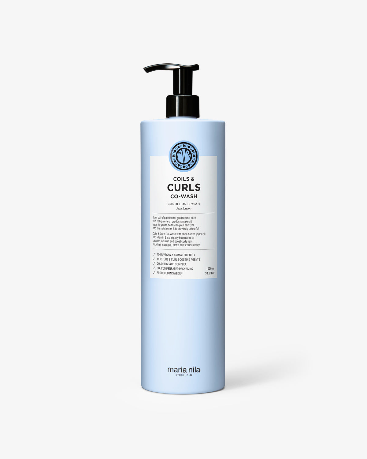 Maria Nila Coils & Curls Co-Wash 1000ml bottle 