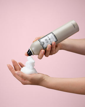 Styling Mousse bottle and foam